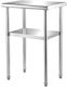 Vevor Stainless Steel Workbench 24x18x36 600lbs Adjustable Shelf & Legs J24x18x36inchuft3v0