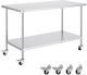 Vevor Stainless Steel Workbench 30x60 cm Wheels Cfbxggztlcdj1csd7v0