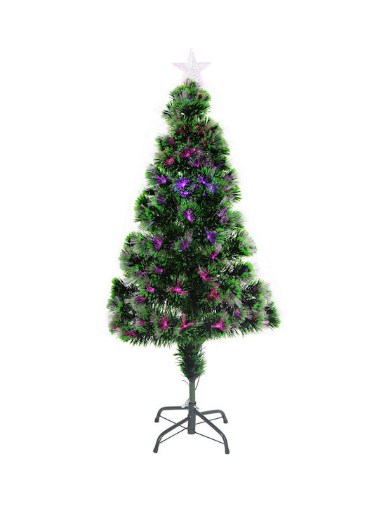 Brad de Crăciun 120cm cu 90 Ramuri și cu Iluminare LED