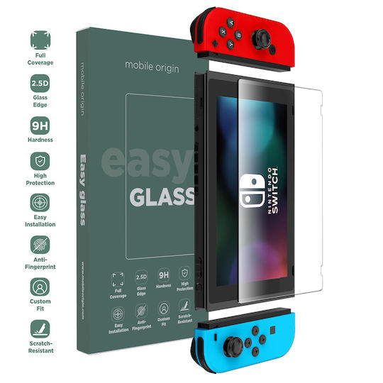 Mobile Origin Easyglass Schutzfolie für Switch gehärtetes Glas
