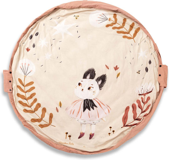 Play&go Kinder Spielmatte aus Stoff Beige 120x120cm 1Stück