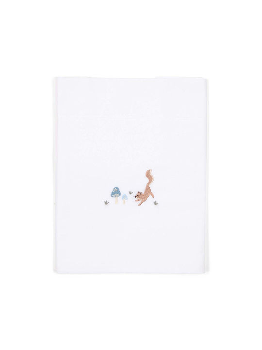 Little Dutch Baby Sheet Crib Cotton White 110x1...