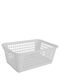 Vielseitiger Korb 38cm x 28cm x 15cm Weiß Homestyle Mb 104151