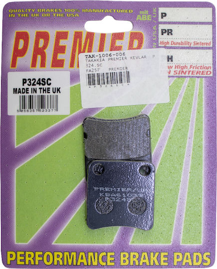 Brake Pads Set P324sc Fa257/2 Parking Organic Premier120492