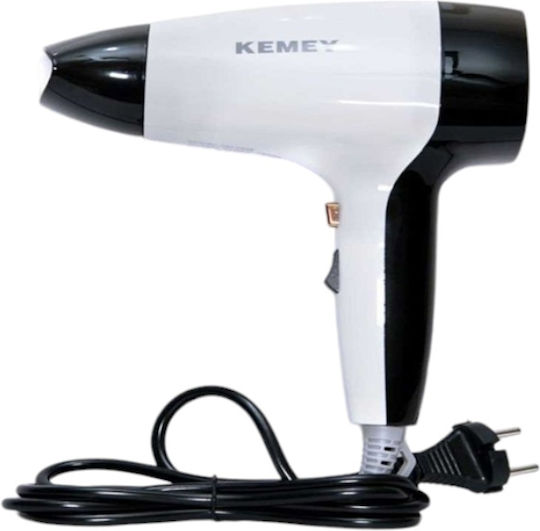 Kemei Reisehaartrockner 1800W KM-6836 White / Black
