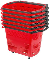 Vevor Shopping Basket Red Vevor Shopping Basket Red