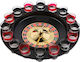 Idealstore Roulette Game Big Time Player Dimensions 6.5 X 4.8 Cm Equipped 16 Colored Numbered Shot Glasses Two Metal Balls Perfect Traditional Parties
