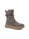 Leder Stiefeletten Damen Grün