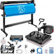 5-in-1 Heat Transfer Multifunction Printer & 53" Vinyl Cutter Printing Crafts Fm1151+kzj-135001v2