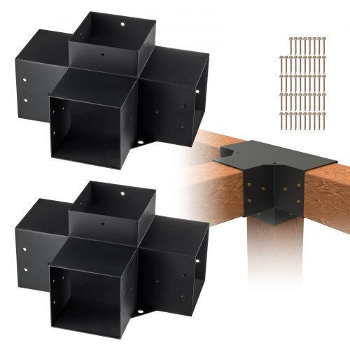 Vevor Basis für Gartenpergola aus Stahl 15.2x15.2cm 2Stück