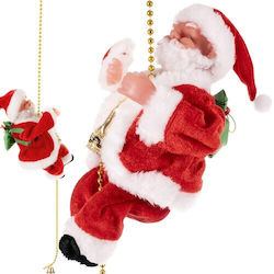 Santa On A Rope Christmas Decoration Ruhhy 22502