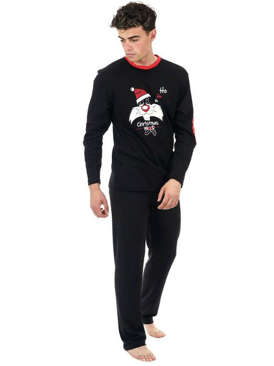 Sara Men's Winter Cotton Pajamas Set