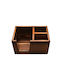 Green Elephant Wooden Napkin Holder Green 21.5x15x11.5cm