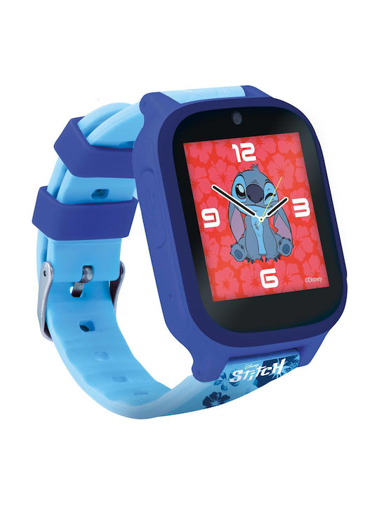 Disney Kids Digital Watch Stitch with Rubber/Plastic Strap Blue Disney Kids Digital Watch Stitch with Rubber/Plastic Strap Blue