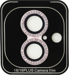 Guess Προστασία Κάμερας Tempered Glass Ροζ για το iPhone 16, iPhone 16 Plus