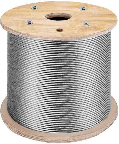 Vevor Wire Rope Stainless Steel 3.2mm 316BXGGSS150M0001V0