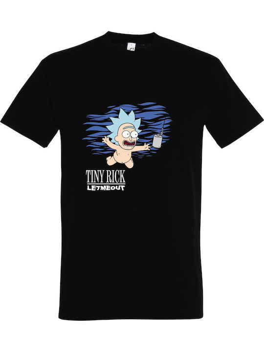 Rick Let Me Out Tricou Nirvana Negru Bumbac