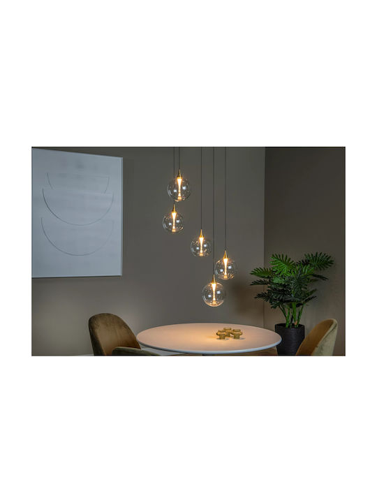 Lucide Lightning Κρεμαστό Φωτιστικό Χρυσό LED μ...