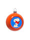 Snoopy Μπάλα Πλαστική Πορτοκαλί 8cm
