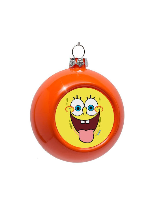 SpongeBob Zâmbet Ornament suspendat Glob Plastic Portocaliu 8buc