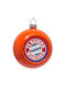 Fc Bayern Munich Hanging Ball Ornament Ornament Plastic Orange 8cm