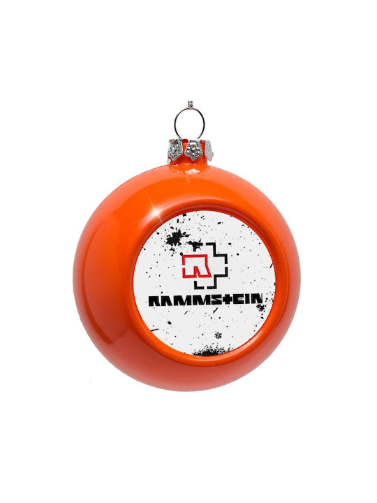 Rammstein Μπάλα Πλαστική Πορτοκαλί 8cm