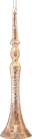 Hängendes Glocke Ornament Glas Gold