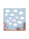 Kids Wall Sticker Set Green Clouds
