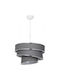 GloboStar Siera Pendant Light Gray with Socket E27 38x38x95cm