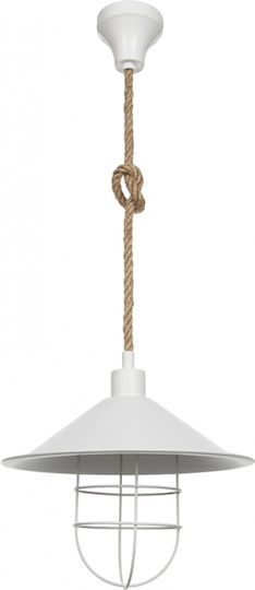 GloboStar Tulub Hängelampe Weiß 31x31x90cm