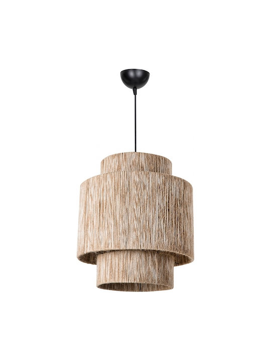GloboStar Salto Hängelampe Beige Boho mit Fassung E27 39x39x80cm.