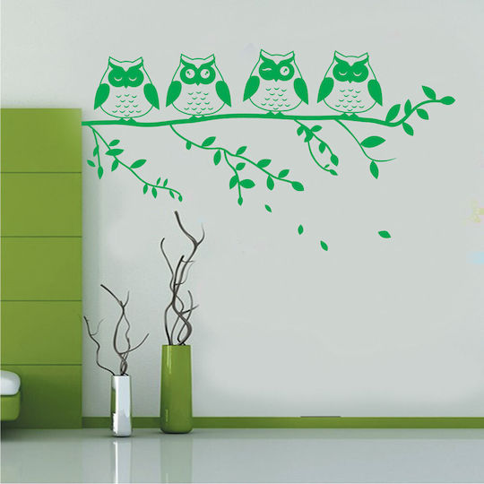 Kids Wall Sticker Owls Magenta