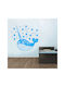 Kids Wall Sticker Silver Whale
