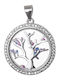 Baum aus Silber mit Zirkon