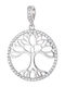 Baum aus Silber mit Zirkon