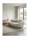 Woodwell Beverly Dreisitzer Sofa Weiß 199x96x62cm E7162,1