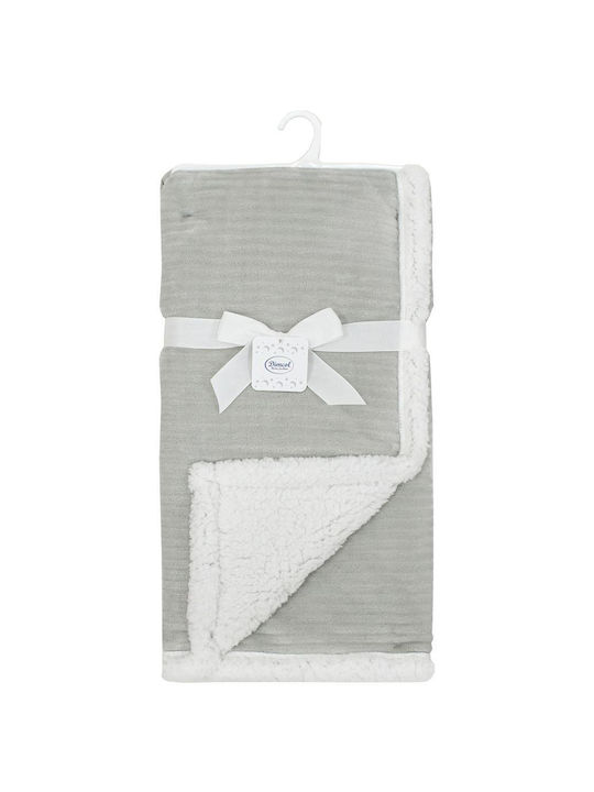Dimcol Blanket Nursery Swaddling Blankets Bebe Gray 75x100cm