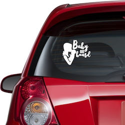 Autoaufkleber Baby an Bord Rot
