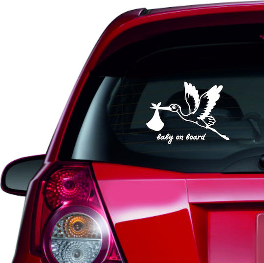 Autocolant Auto Bebe la Bord 60 Lime