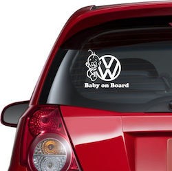 Volkswagen Baby On Board Car Sticker As Shown I...