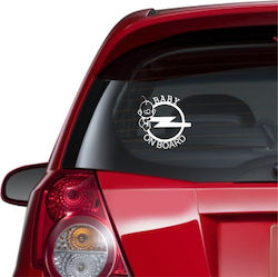 Opel Baby an Bord Autoaufkleber Orange