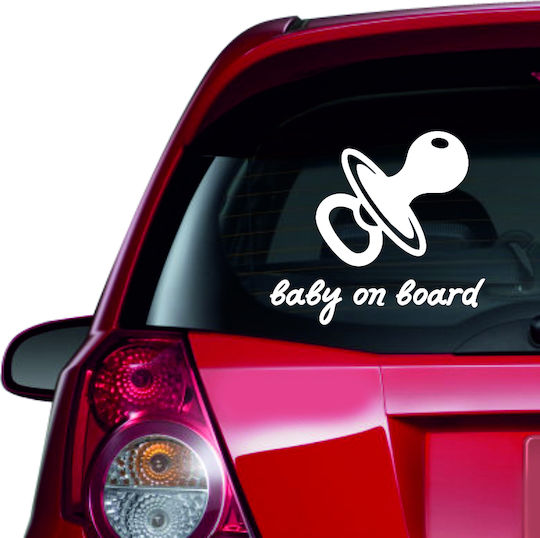 Αυτοκόλλητο Αυτοκινήτου Baby On Board 40 Πορτοκαλί