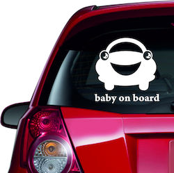 Autoaufkleber Baby an Bord 38 Gegenrichtung Inn...