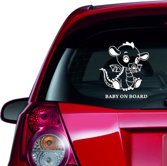 Autoaufkleber Baby an Bord 34 Rot