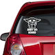 Car Sticker Baby On Board Jedi Lime