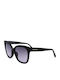 Karen Millen Women's Sunglasses with Black Plastic Frame and Black Gradient Lens KM5052-001