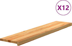 Vidaxl Treppenmatten 12 Stk. Hellbraun 120x25x2...