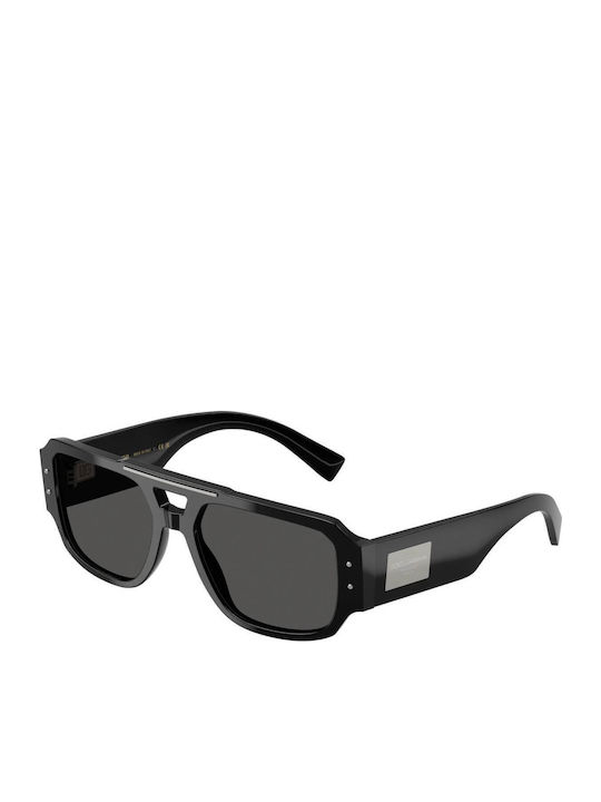 Dolce & Gabbana Мъжки Слънчеви Очила с Черна Пластмасова Рамка и Сиви Стъкла DG4482 501/87