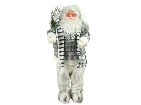 Snow Decorative Santa Silver Fabric 70cm