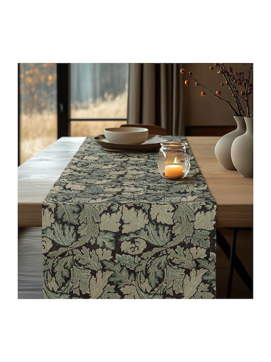 Runner Fabric Leaves Art Craft Beauty Home